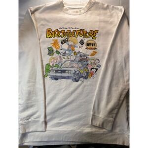 Back to the Future BTTF Anime Style Graphic Print Long Sleeve Sweatshirt 2XL